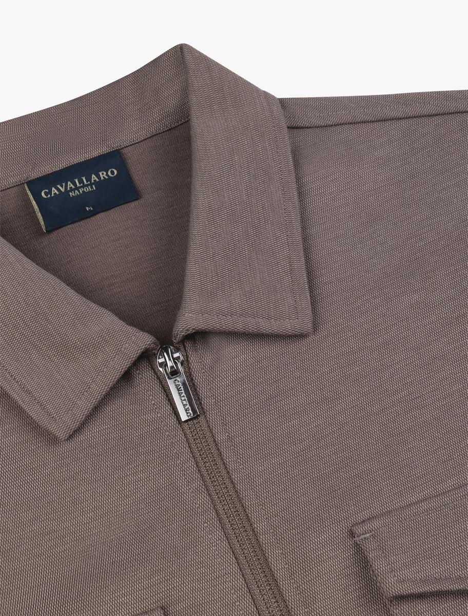 Cavallaro Overshirt 123265031 Taupe 5