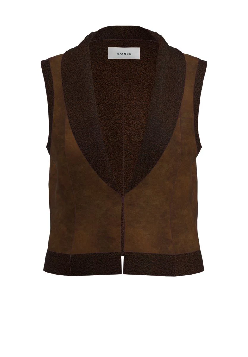 Bianca Gilet 83006 Bruin 1