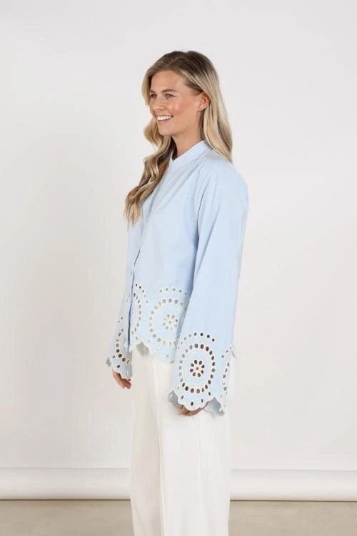NUKUS Blouse Bella Blauw 1