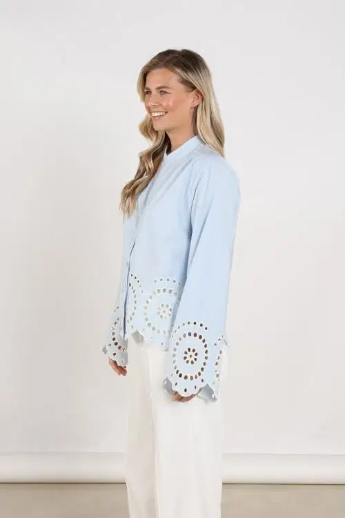 NUKUS Blouse Bella Blauw 1