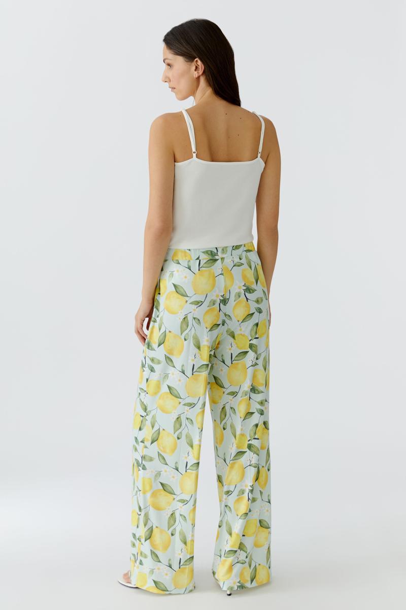 Oui Pantalon 0097593 Geel  4