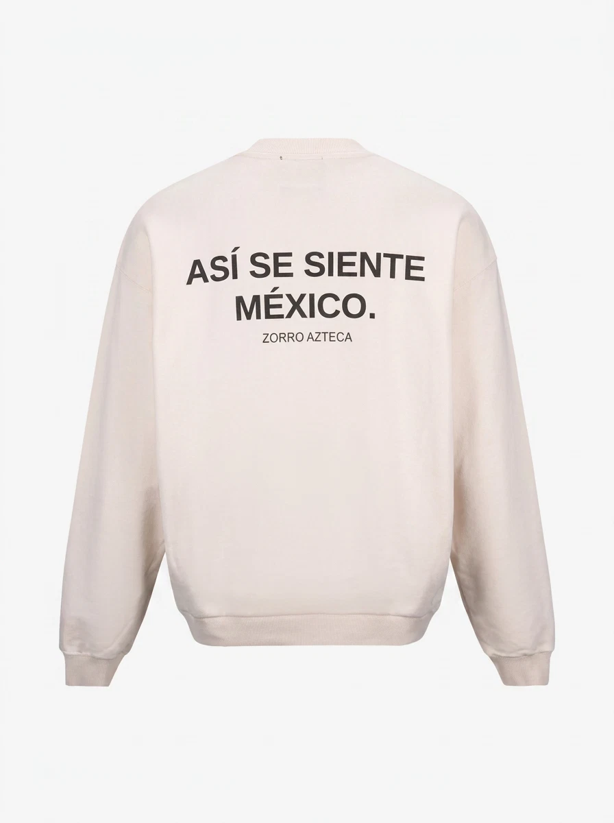 Zorro Azteca Sweater Asi se siente Mexico Off-White 1