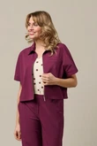 &Co Woman Blazer Peike Paars 1