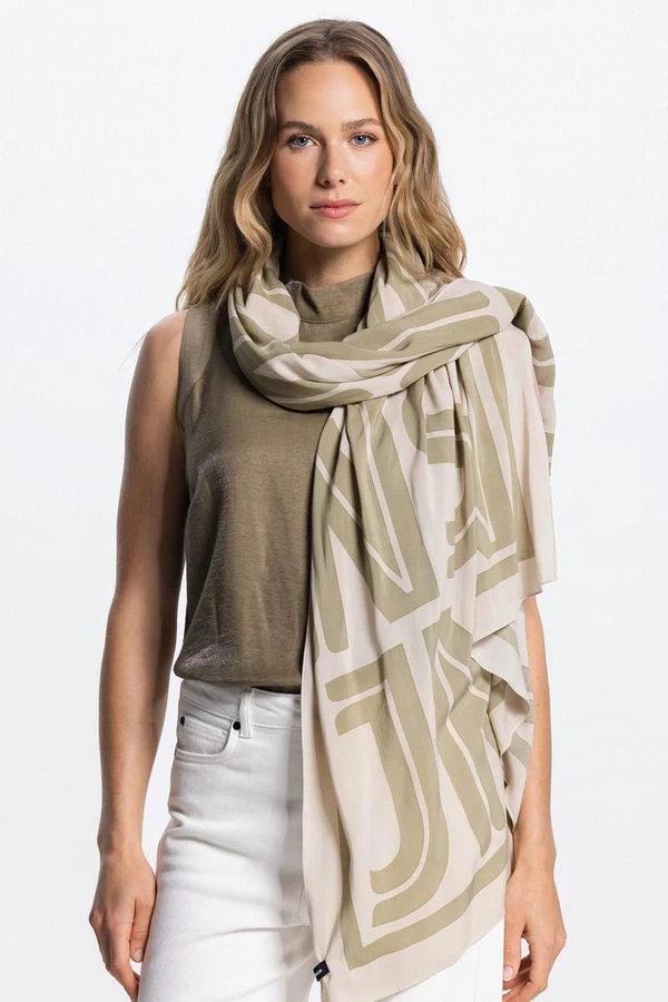 Jansen Amsterdam Sjaal Scarf Groen 1