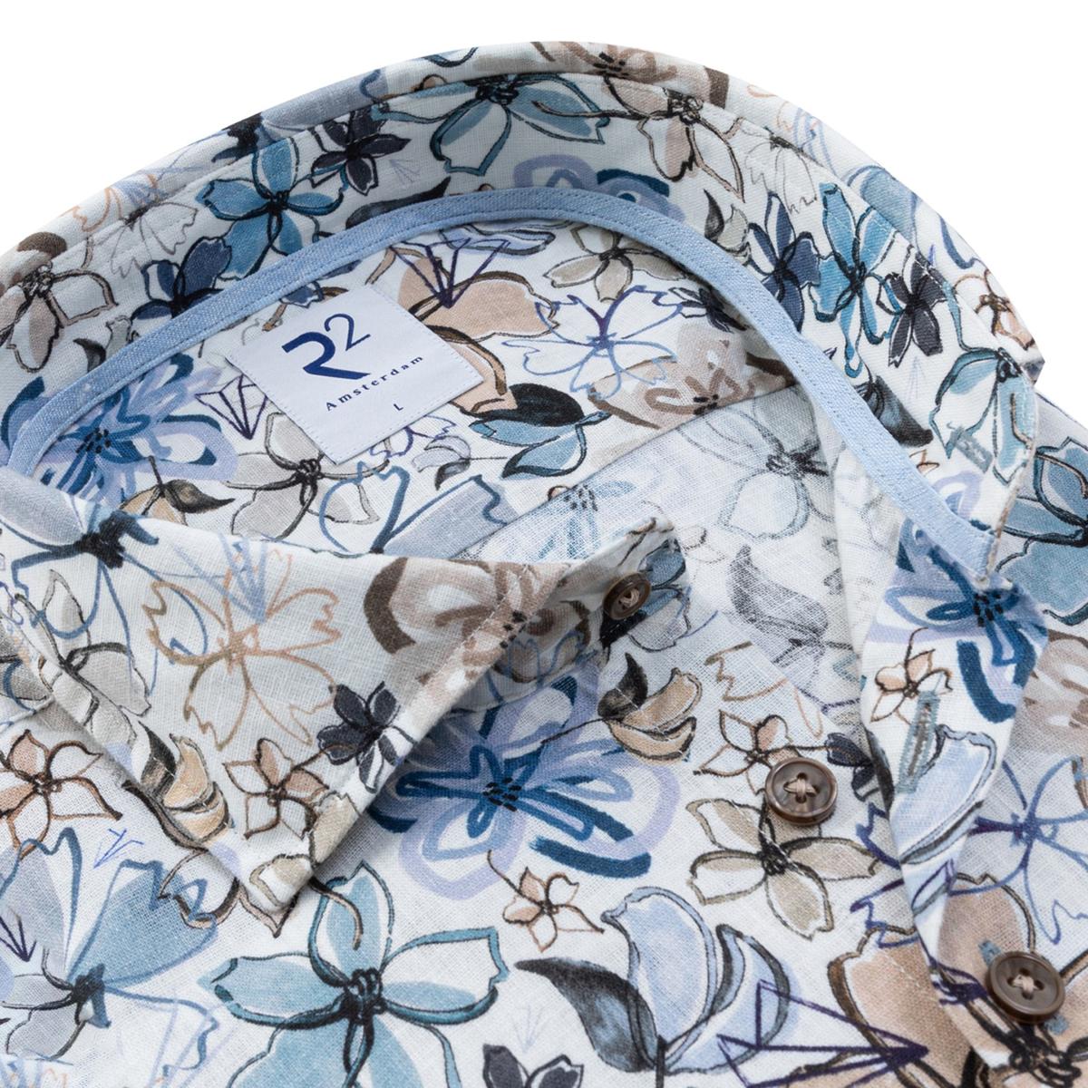 R2 Amsterdam Overhemd 132.WSP.011 Beige 2