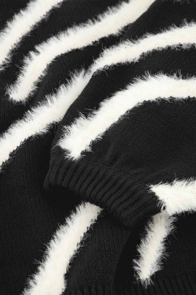 Fabienne Chapot Trui Zebra Pullover Zwart 4