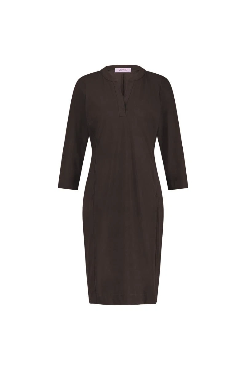 Studio Anneloes Jurk Simplicity dress Bruin 1