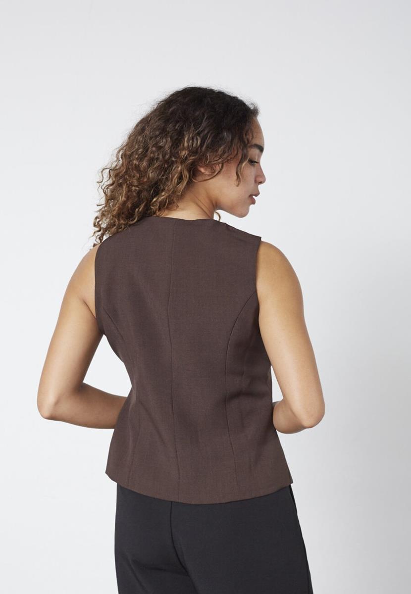 Sisters Point Gilet Gema-ve1 Bruin 3