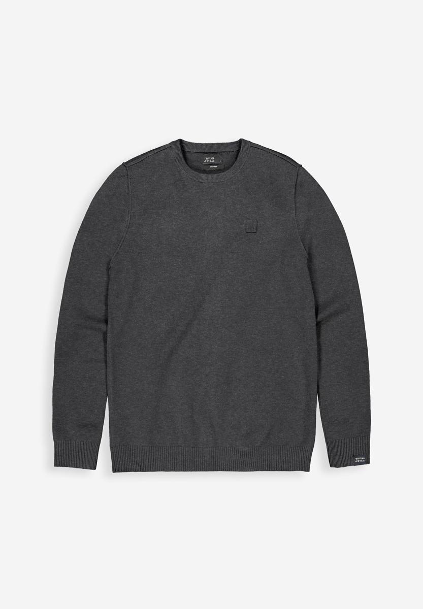 Butcher of Blue Trui Clifden Crew Grijs 1