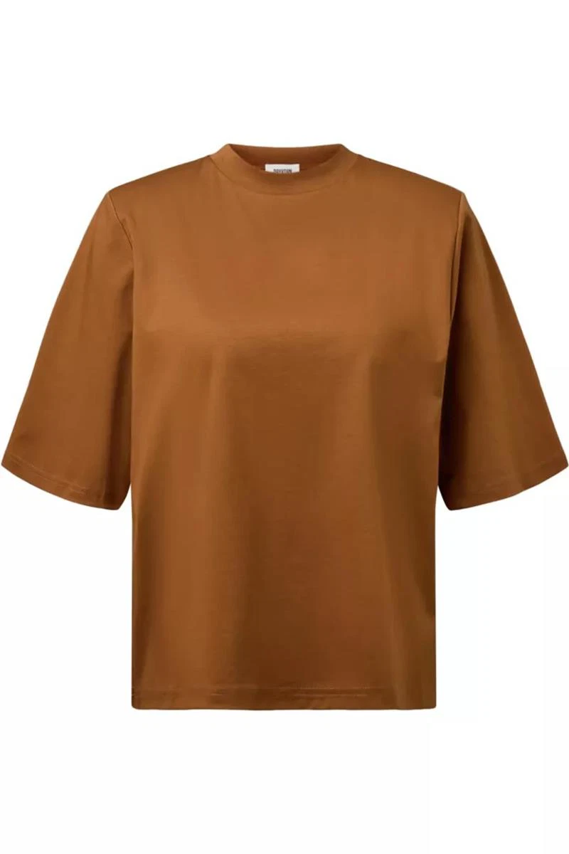 Drykorn T-Shirt Tadura Bruin 1