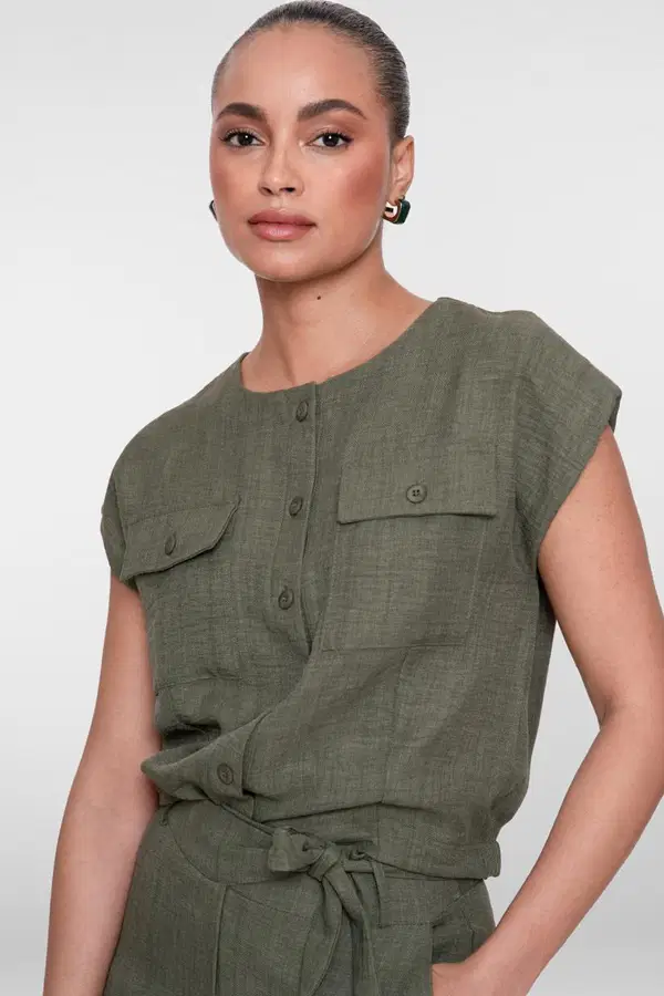 Geisha Gilet 63092-60 Groen 1