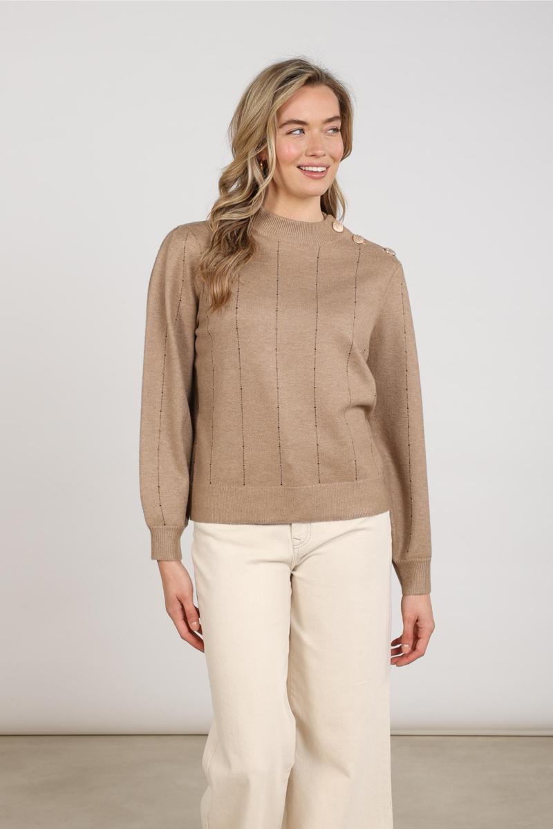 NUKUS Trui NKF03085 Taupe 6