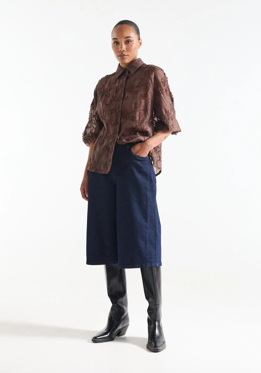 Jansen Amsterdam Blouse BISA W26 Bruin 3