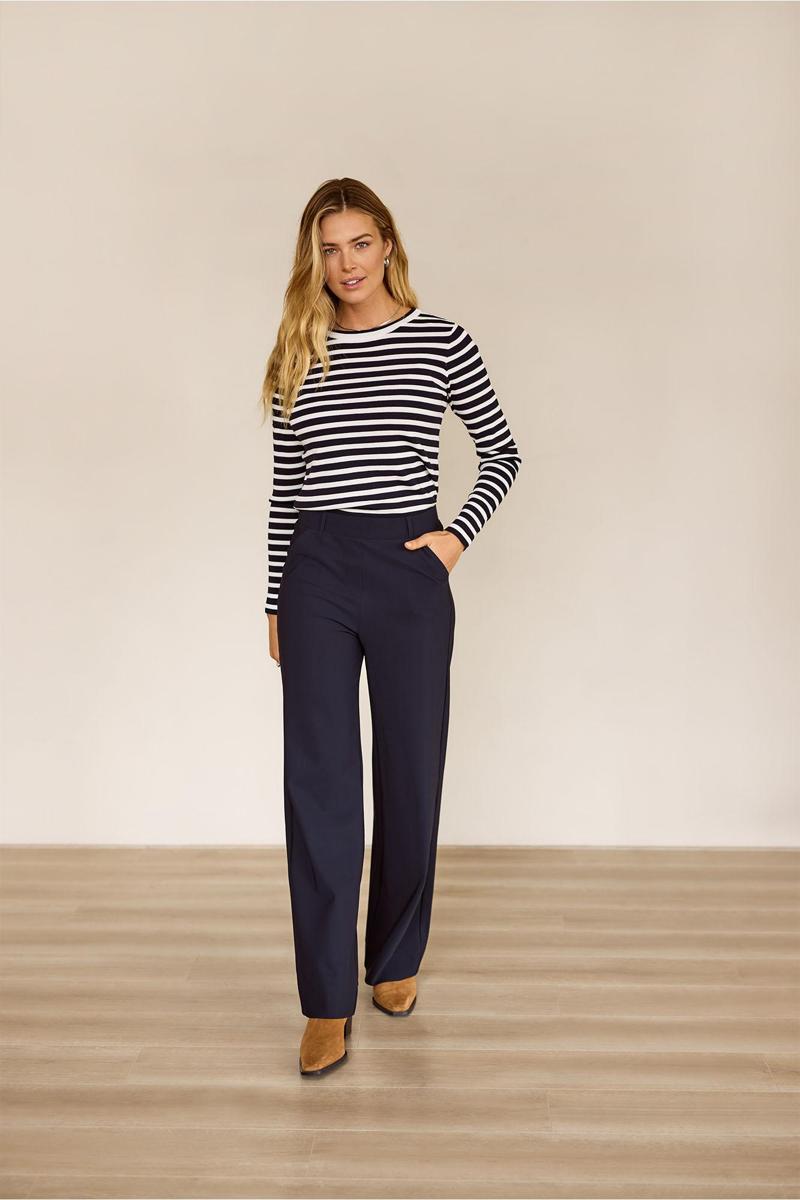 Studio Anneloes Pantalon Lexie bonded trou Blauw 6