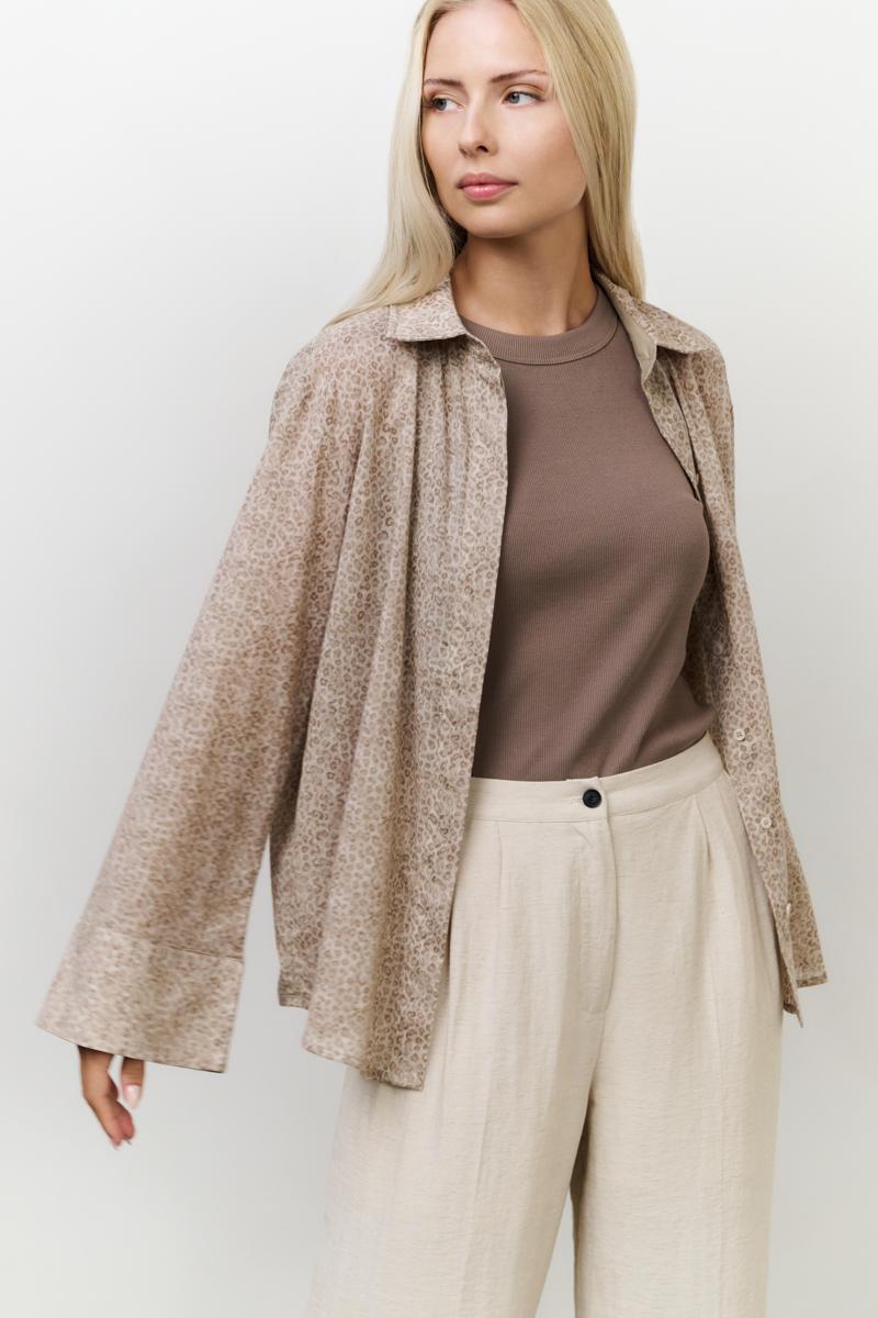YAYA Blouse 01-201166-507 Taupe 3