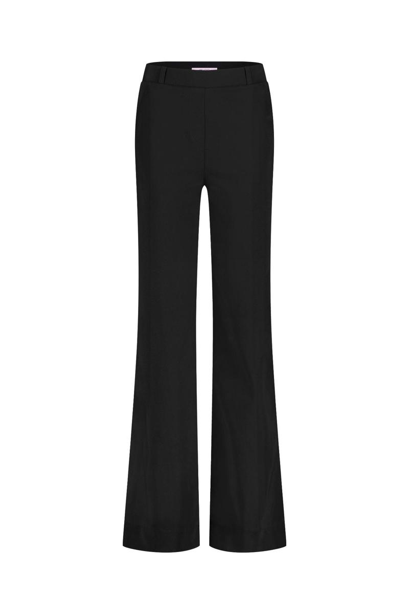 Studio Anneloes Pantalon Lexie Bonded Long Zwart 2