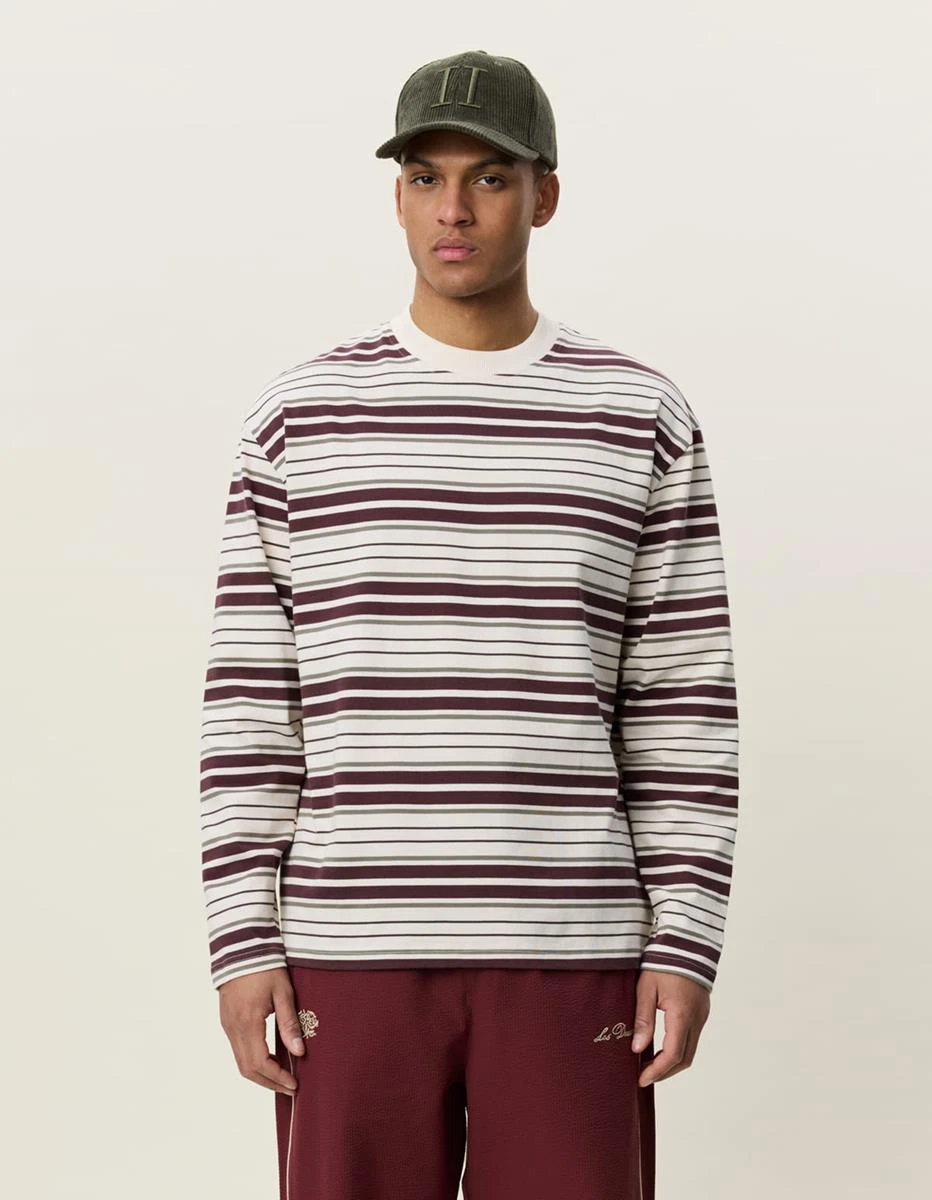 Les Deux Longsleeve Stripe Rood 2