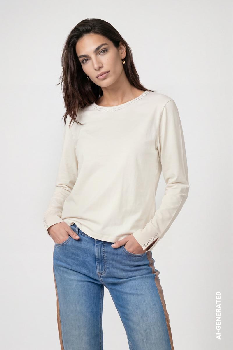 Monari Longsleeve 810053 Off-White 1