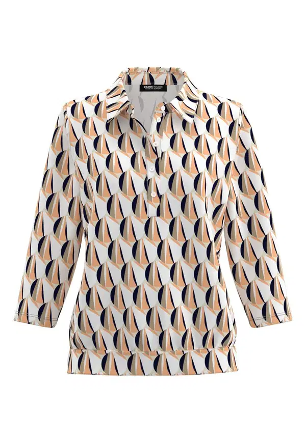 Frank Walder Blouse 1601407 Oranje 1
