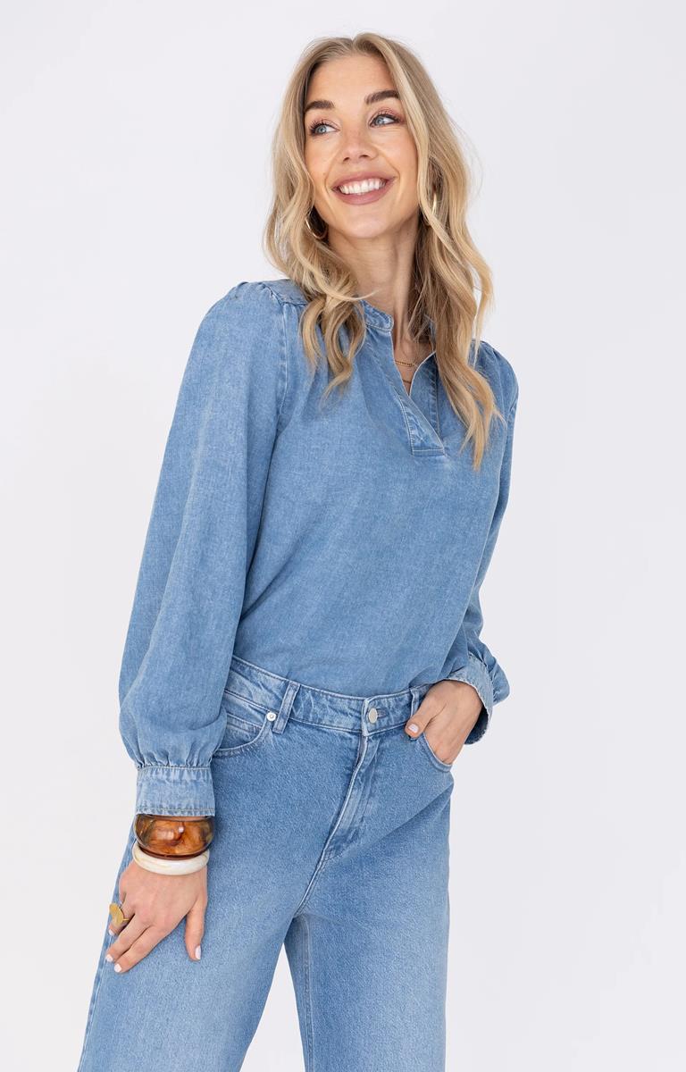 Anna Blouse 32a05-03664A Blauw 1