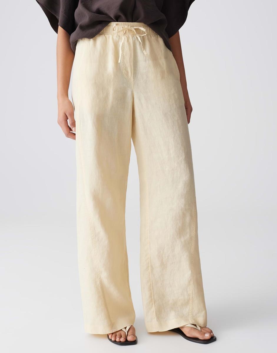 OPUS Pantalon Mileni Resort Geel  1