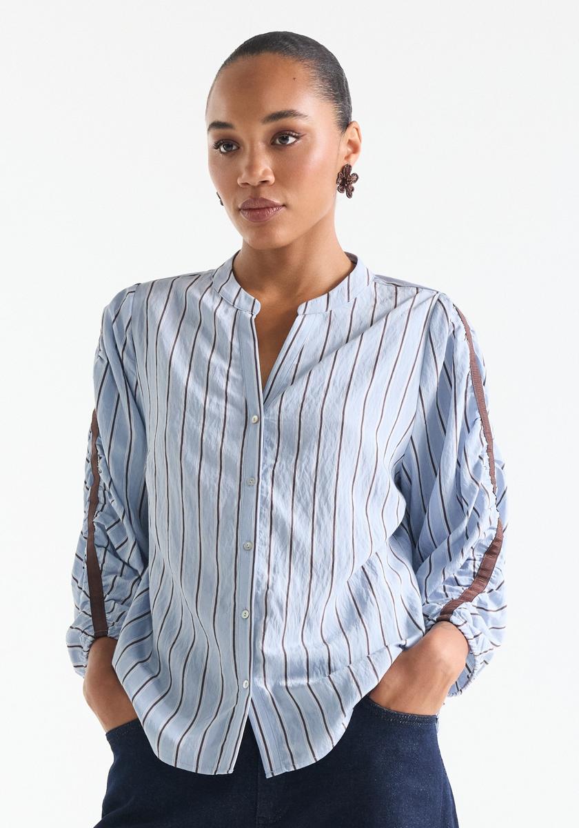 Jansen Amsterdam Blouse LEAH W26 Blauw 4