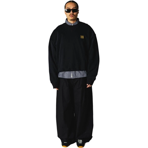 WOODBIRD Sweater Wake Zwart 1