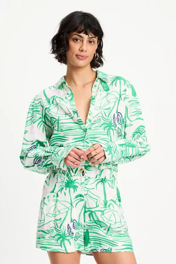 POM Amsterdam Blouse SP9545 Groen 1