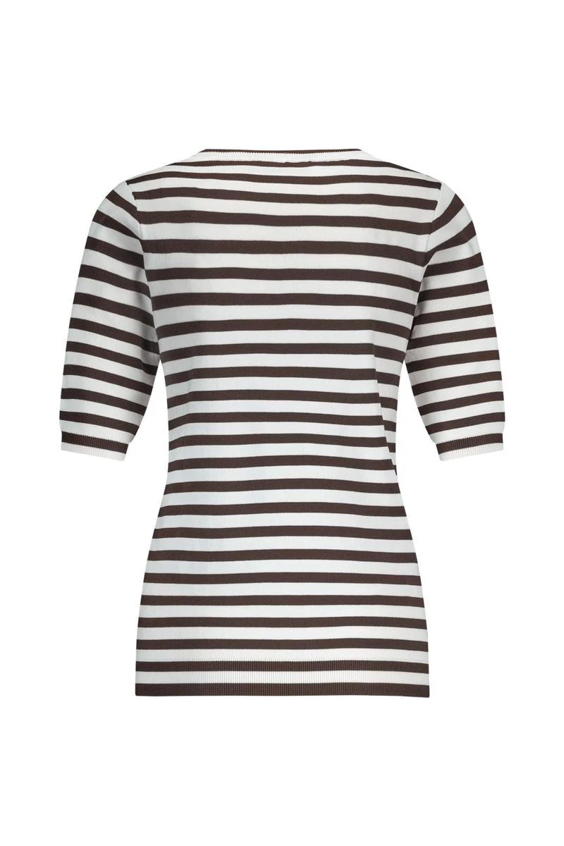 Studio Anneloes Trui Luna Stripe Bruin 3