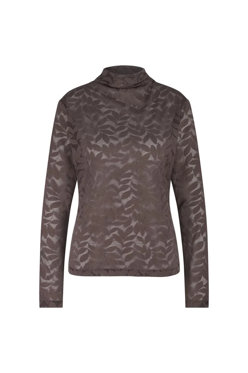 Studio Anneloes T-Shirt Reagan lace top Bruin 1