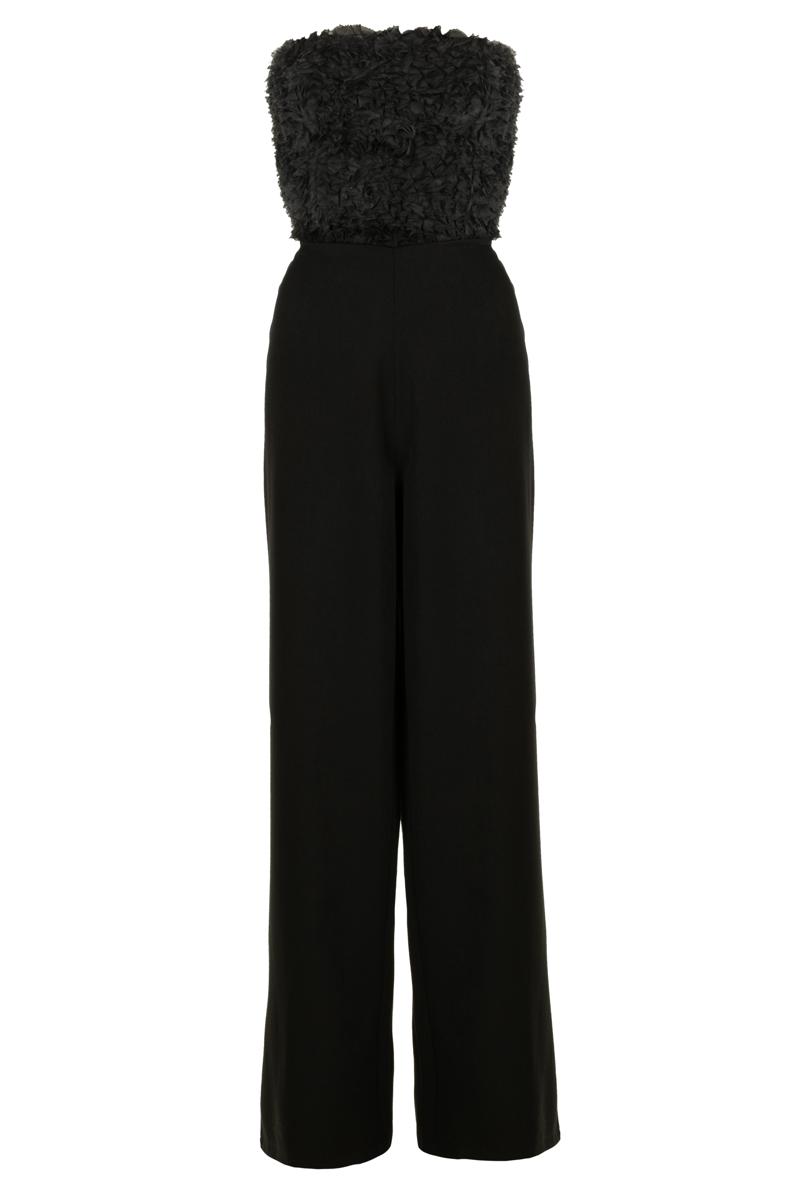 Freebird Jumpsuit Julia F-Wv-3D-Flo Zwart 1