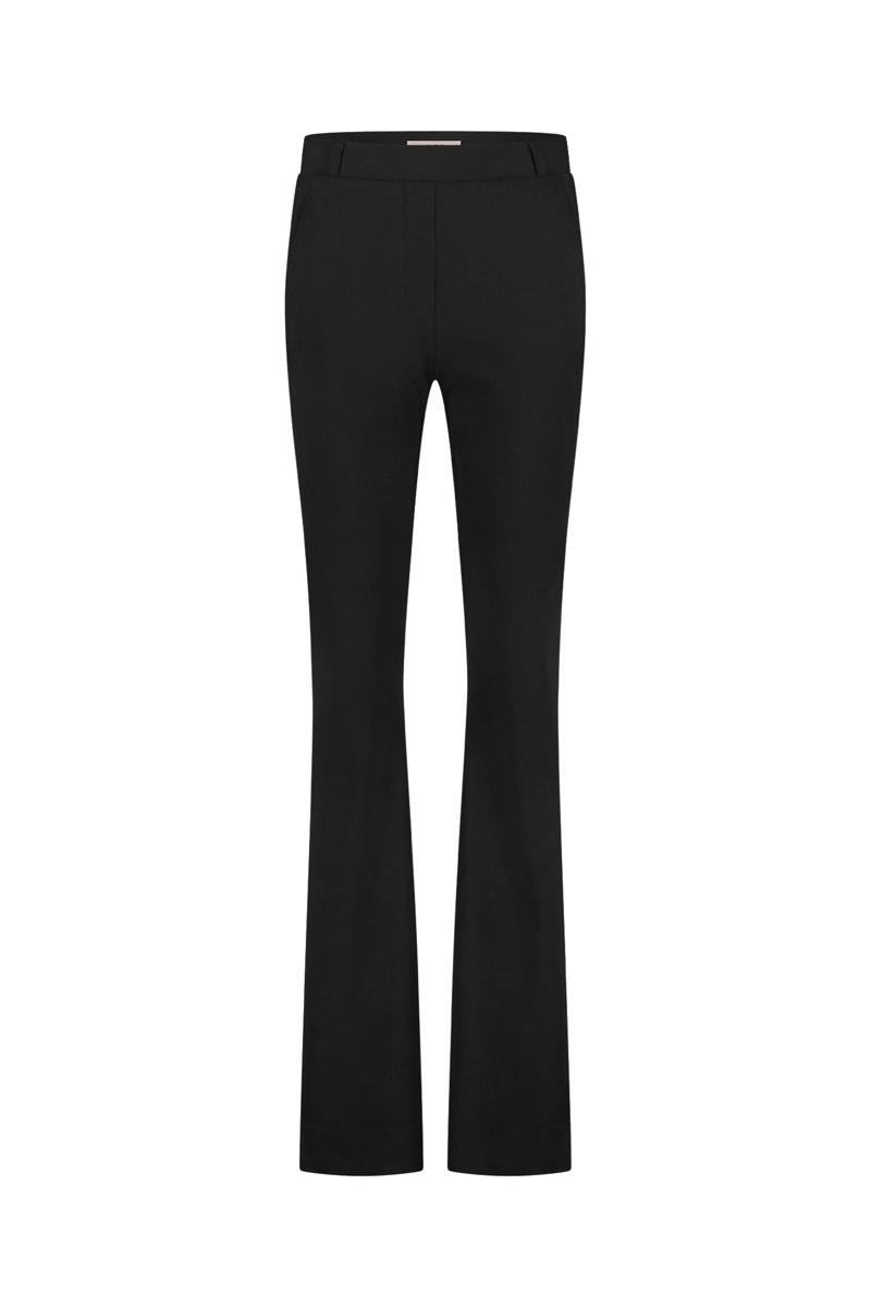 Studio Anneloes Pantalon Flair LONG bonded Zwart 2