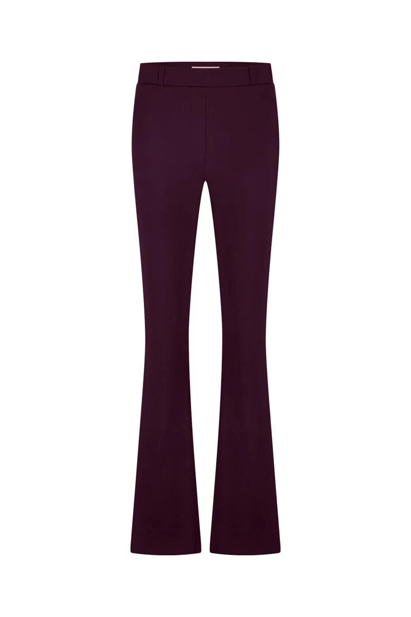 Studio Anneloes Pantalon Flair bonded trou Paars 1