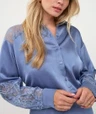 EsQualo Blouse W26.14700 Blauw 5