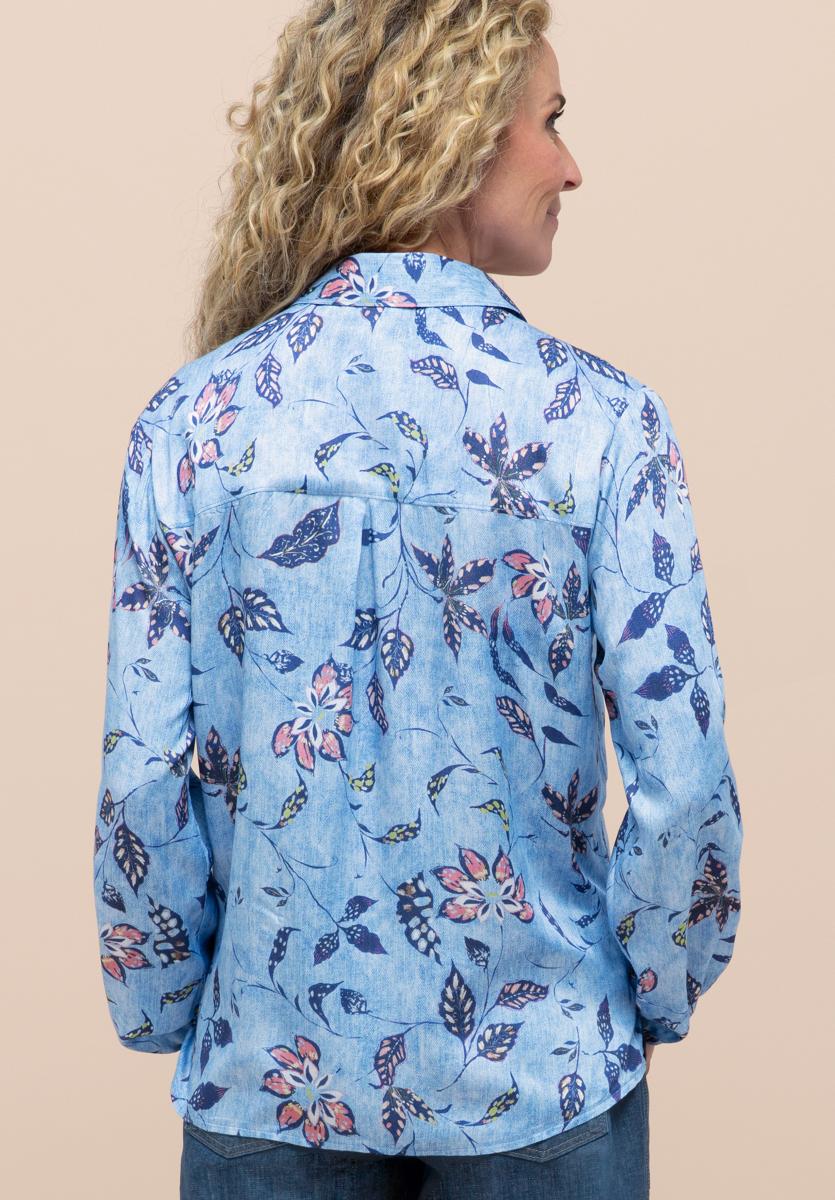 Bianca Blouse Adina Blauw 3