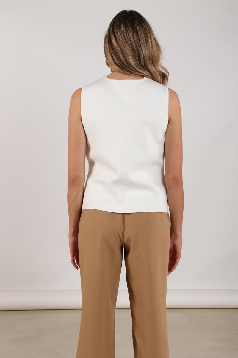 NUKUS Gilet Vera Off-White 3