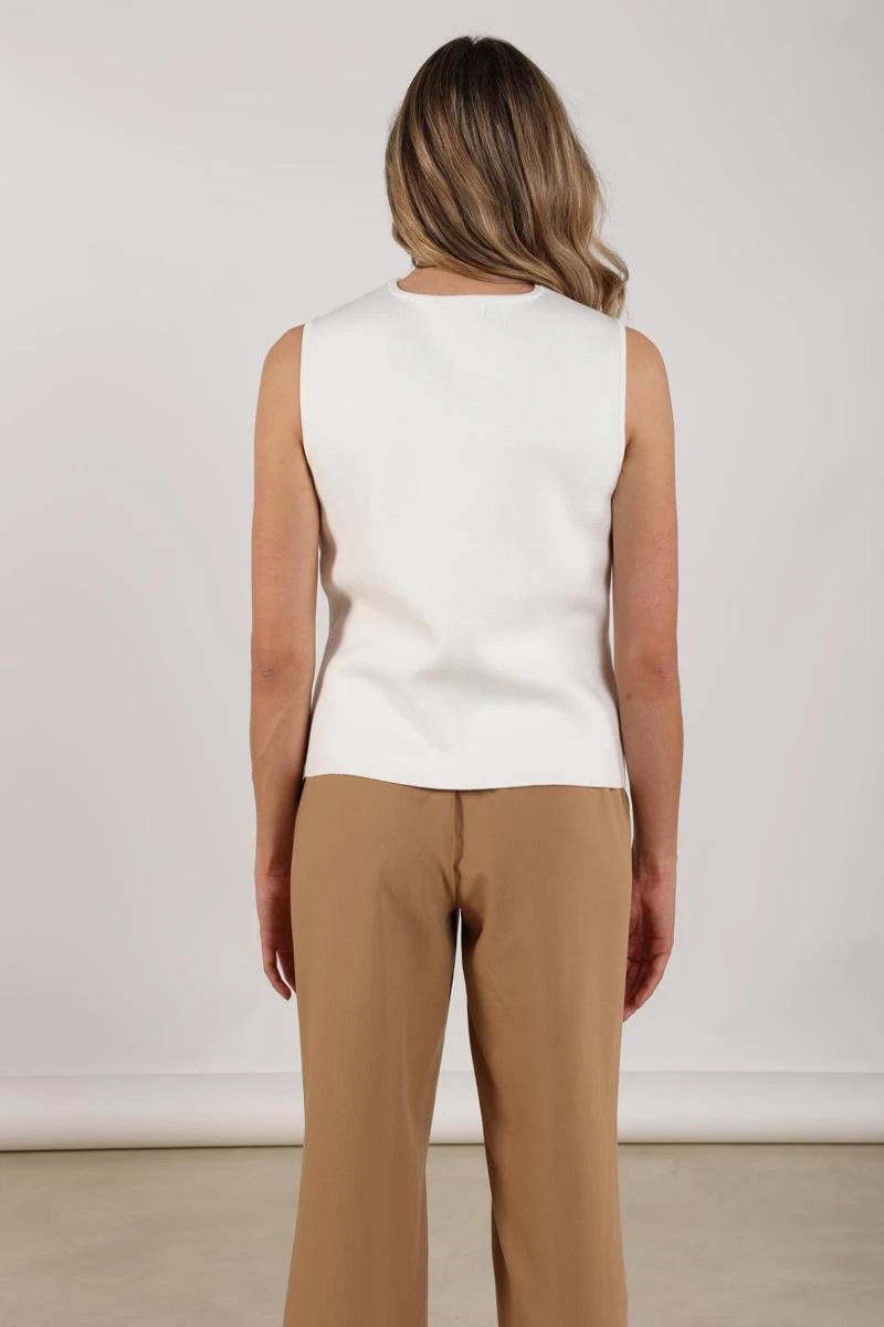 NUKUS Gilet Vera Off-White 3
