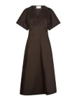 Neo Noir Jurk Illana Bruin 2