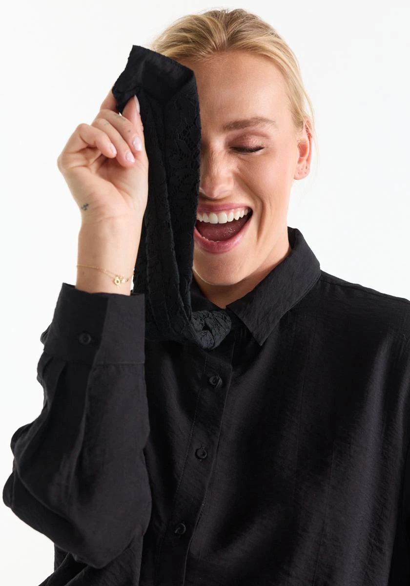 Jansen Amsterdam Blouse Ingrid Zwart 4