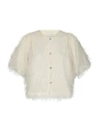 Neo Noir Blouse Aisa Frilly Off-White 2