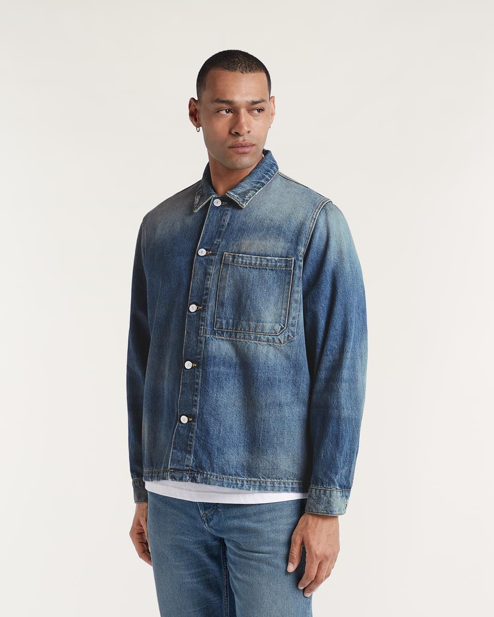 Denham Overshirt 01-25-07-43-003 Blauw 1