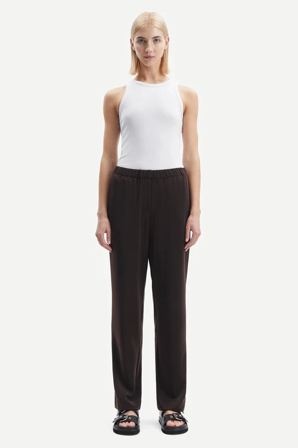 Samsøe Samsøe Pantalon Hoys Bruin 1