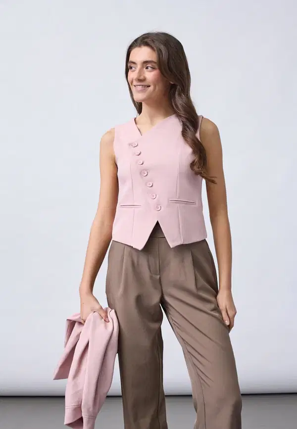 Sisters Point Gilet Gata-Ve2 Roze 1