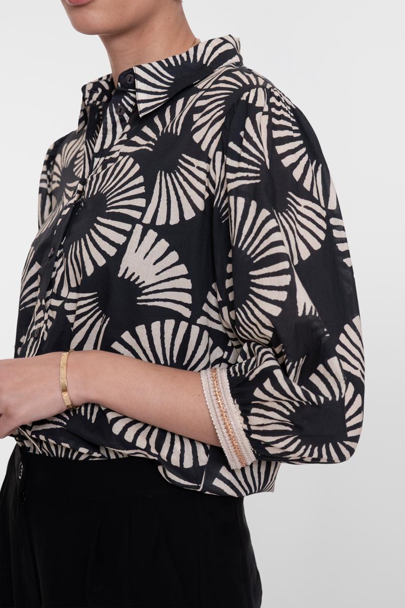 Geisha Blouse 63208-20 Zwart 4
