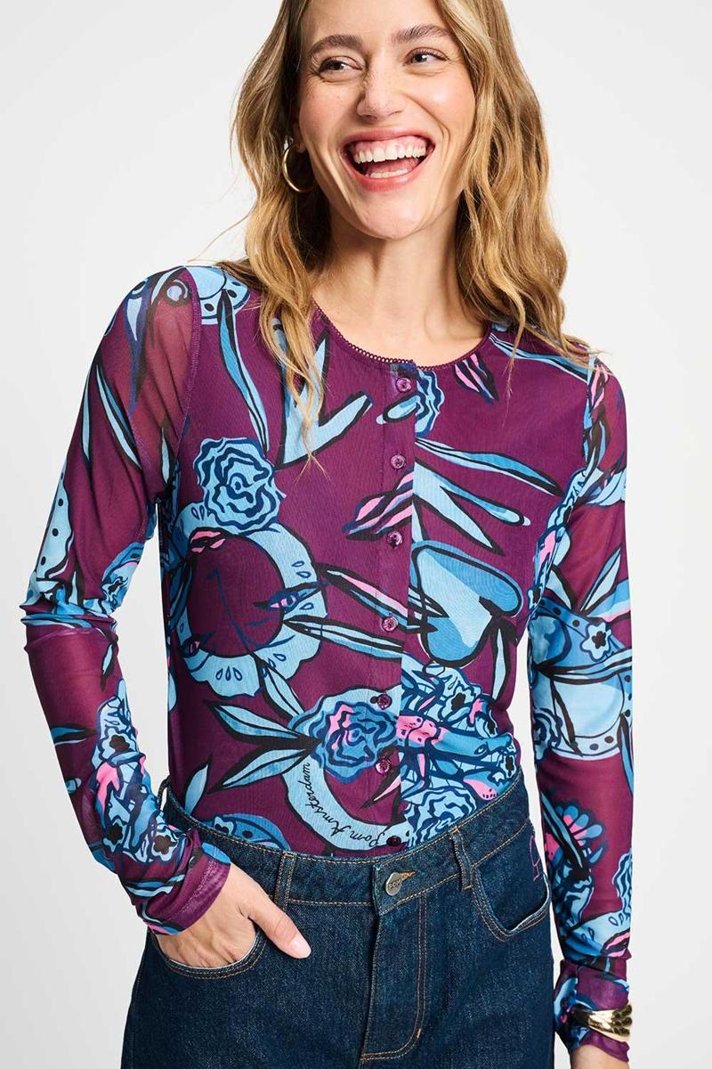 POM Amsterdam Blouse SP9330 Paars 6