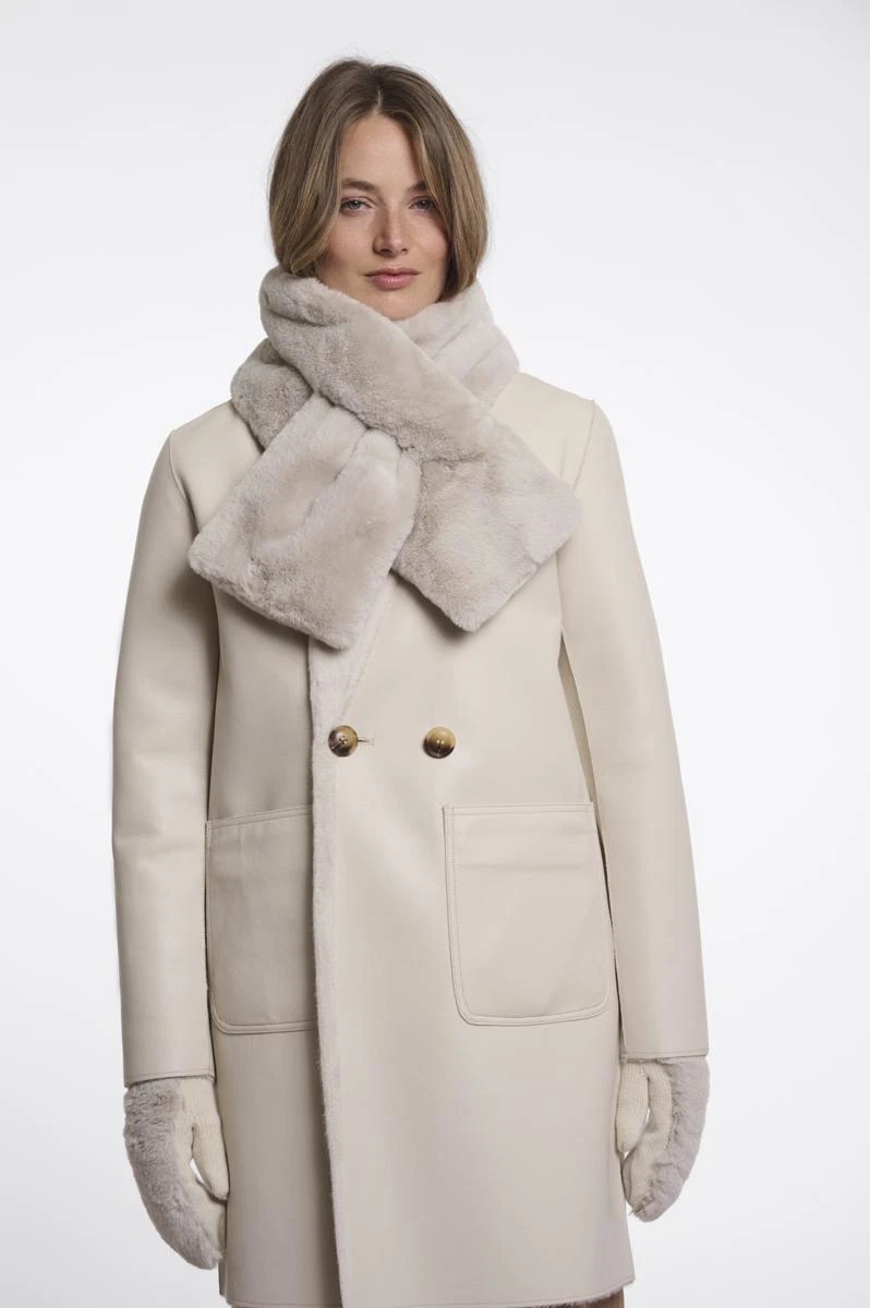 Rino & Pelle Sjaal Stip.7002612 Beige 1