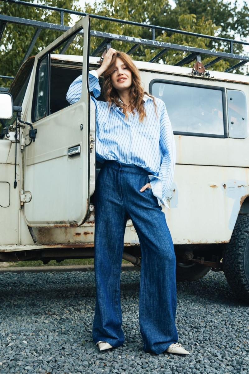 Label DOT Blouse Amilia Blauw 6