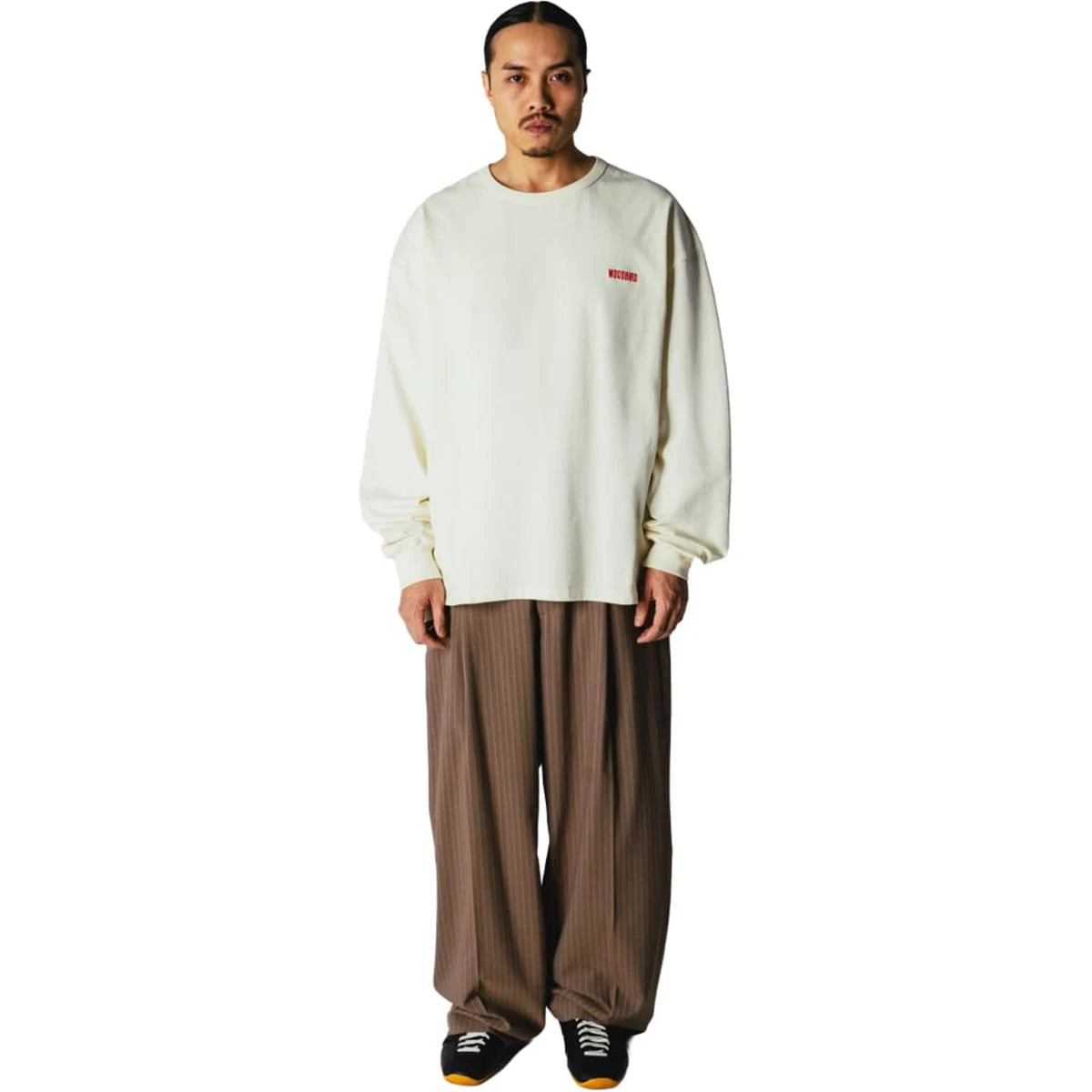 WOODBIRD Sweater Joes Off-White 1