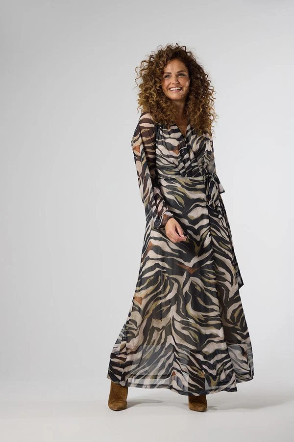 Label DOT Jurk Sonia Taupe 1