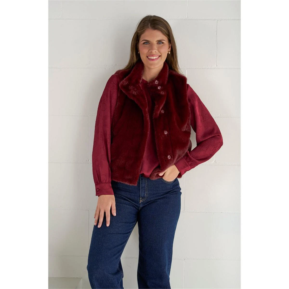 Roberto Sarto Vest 631128 Rood 5
